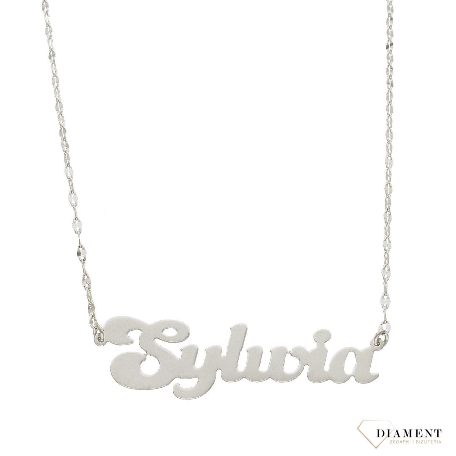 Naszyjnik srebrny z imieniem Sylwia.jpg